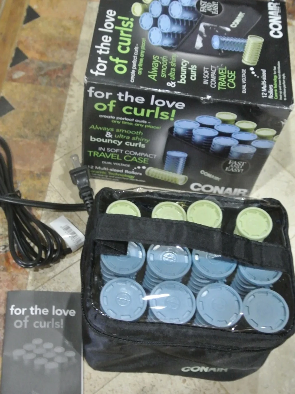 CONAIR FOR THE LOVE OF CURLS HOT ROLLER SET